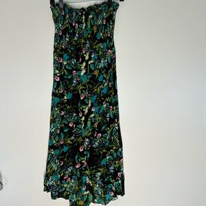 Guess black floral high-low Dress